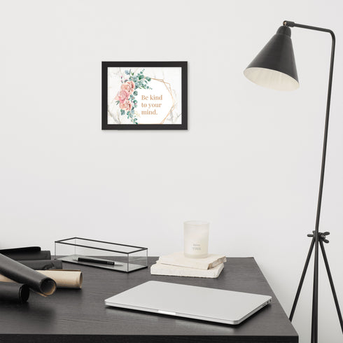 "Blossoming Mindfulness" Framed Poster